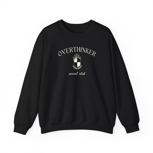 Overthinker Preppy Crewneck Sweatshirt