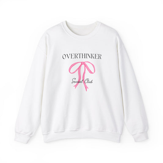 Overthinker Coquette Crewneck Sweatshirt