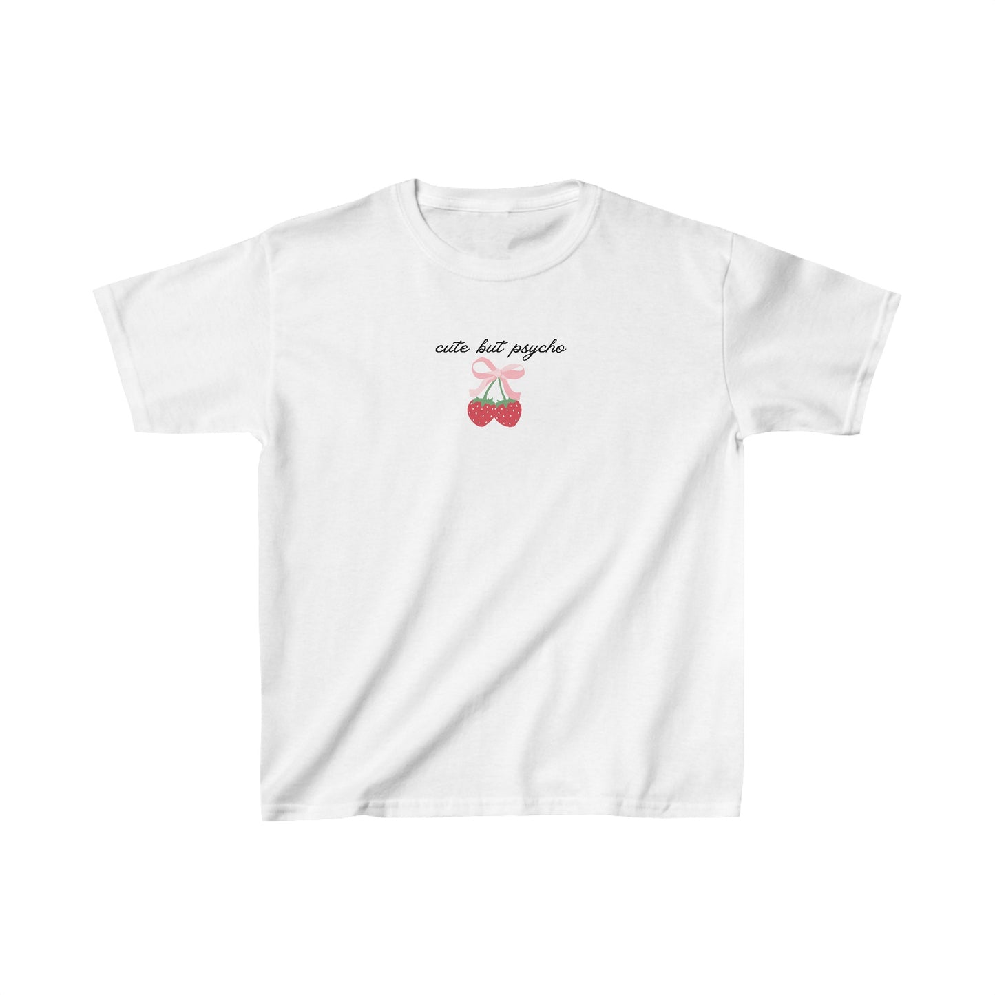 Cute But Psycho Y2K Baby Tee