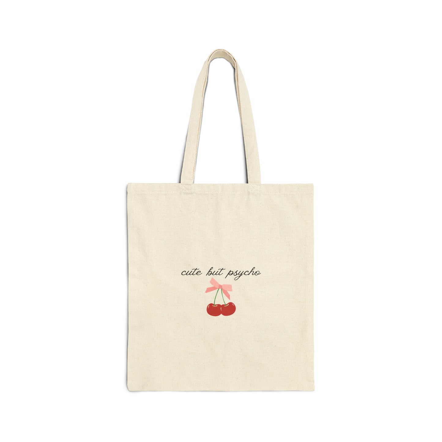 Cute But Psycho Cherry Coquette Tote Bag