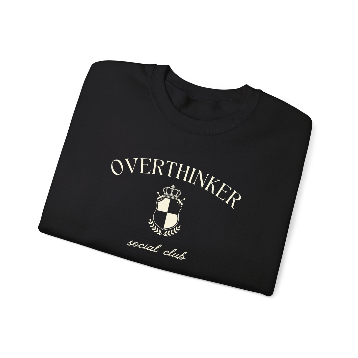 Overthinker Preppy Crewneck Sweatshirt