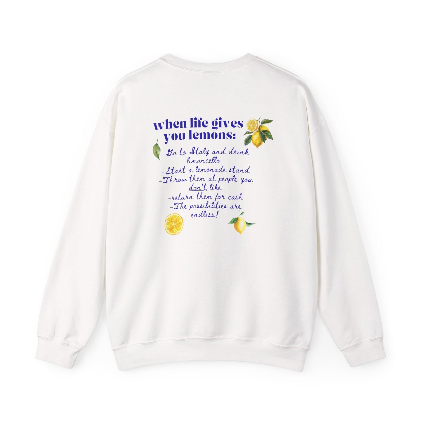 Not Your Average Lemons Crewneck Sweatshirt