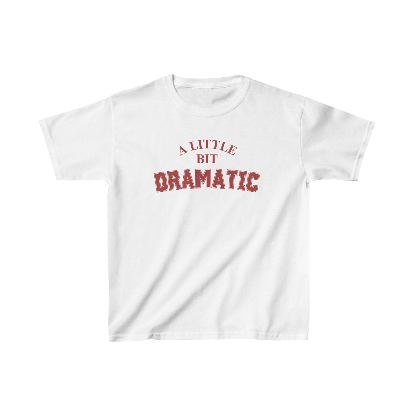 A Little Bit Dramatic Y2K Baby Tee