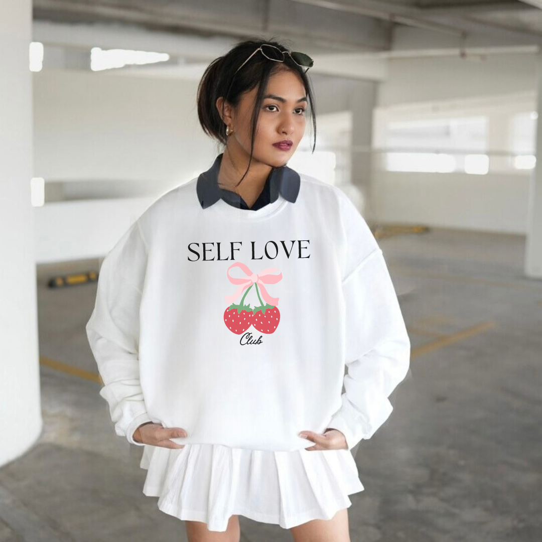 Self Love Club Coquette Crewneck Sweatshirt