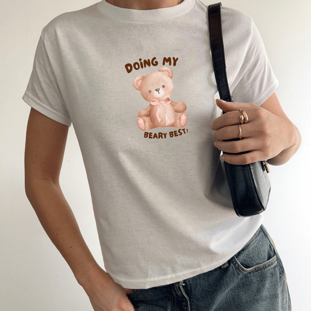Doing My Beary Best Baby Tee