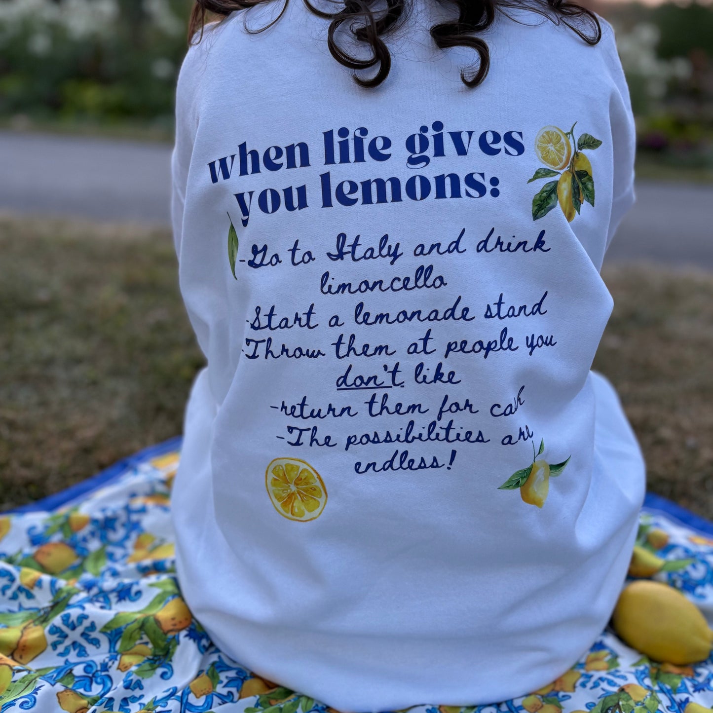 Not Your Average Lemons Crewneck Sweatshirt
