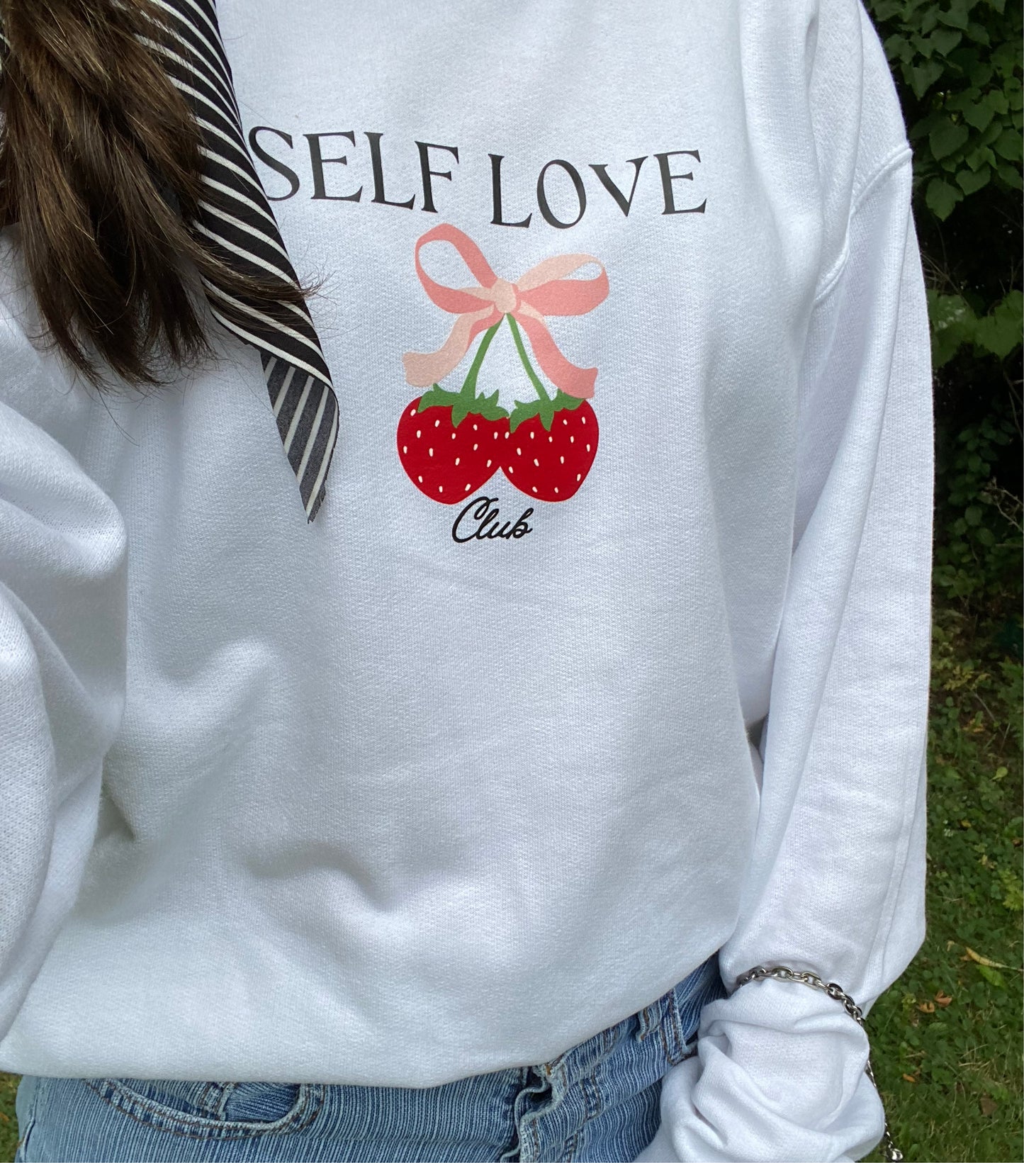 Self Love Club Coquette Crewneck Sweatshirt