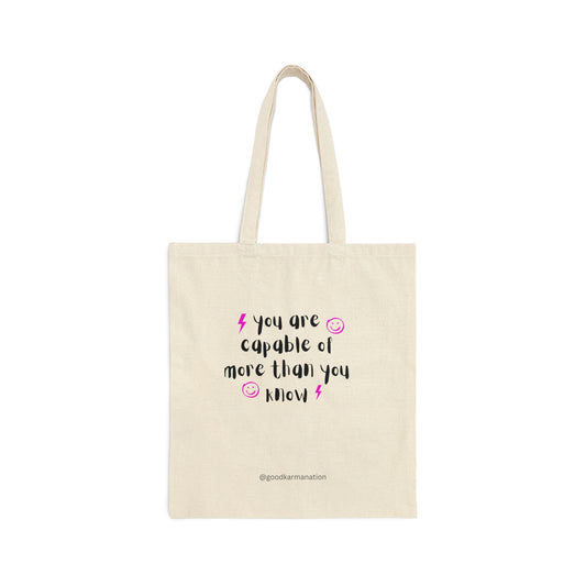 You are capable Cotton Tote