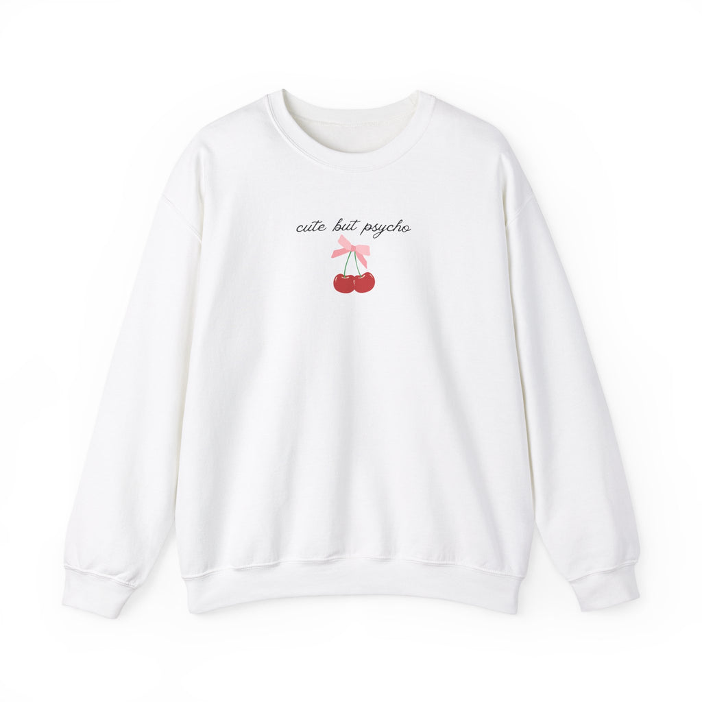 Cute But Psycho Cherry Crewneck Sweatshirt
