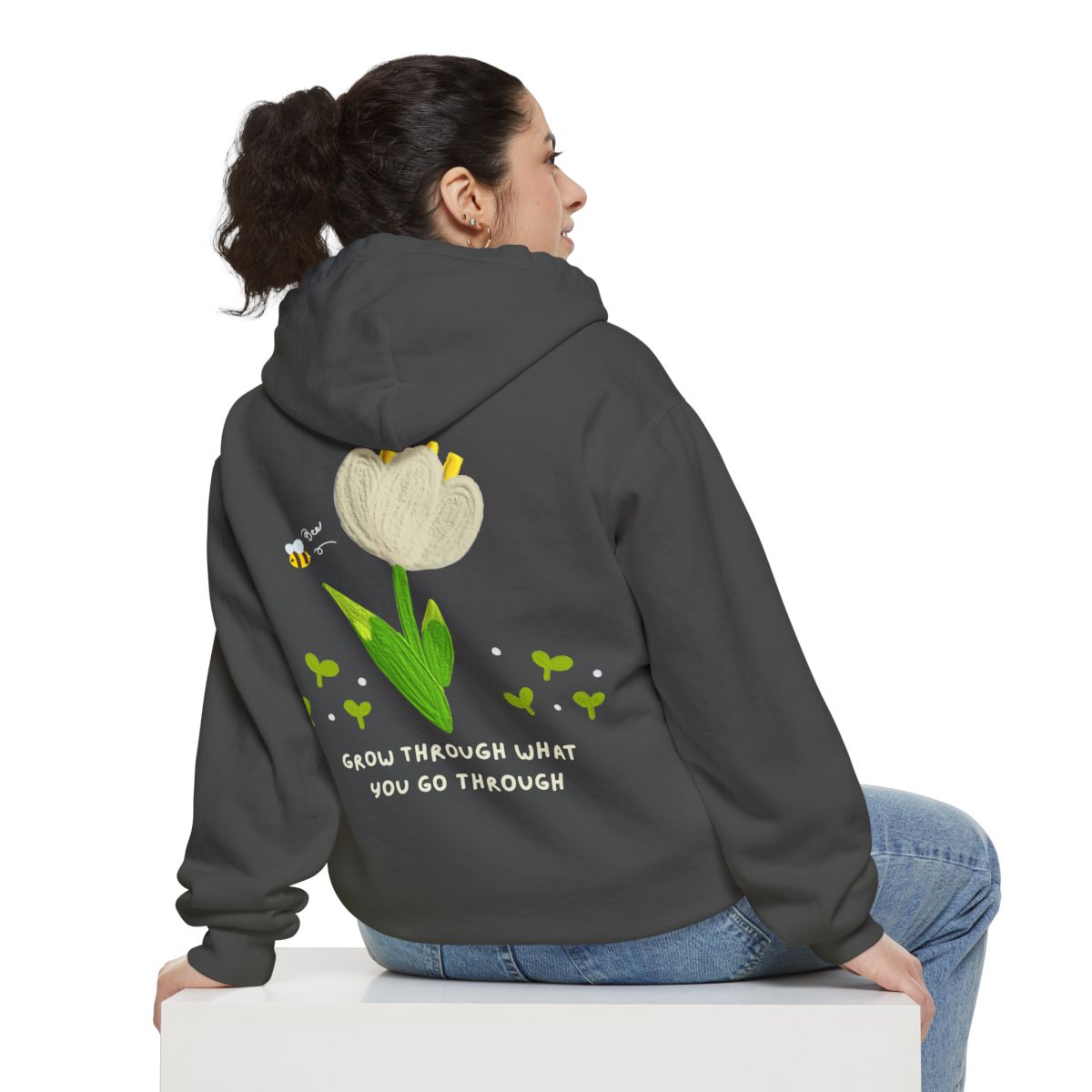 Grow Through What You Go Through Premium Hoodie