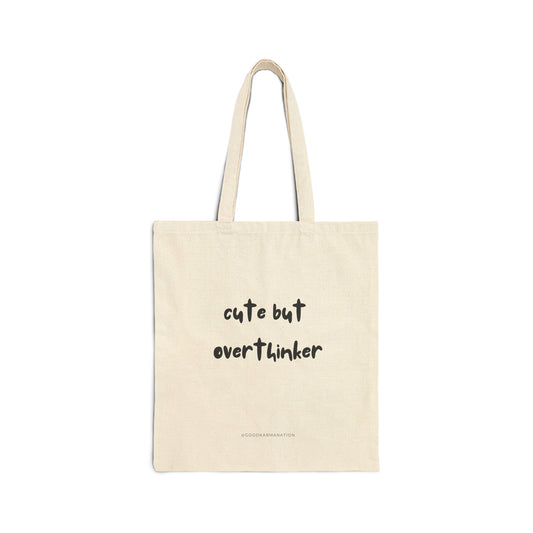 Cute But Overthinker Doodle Tote Bag