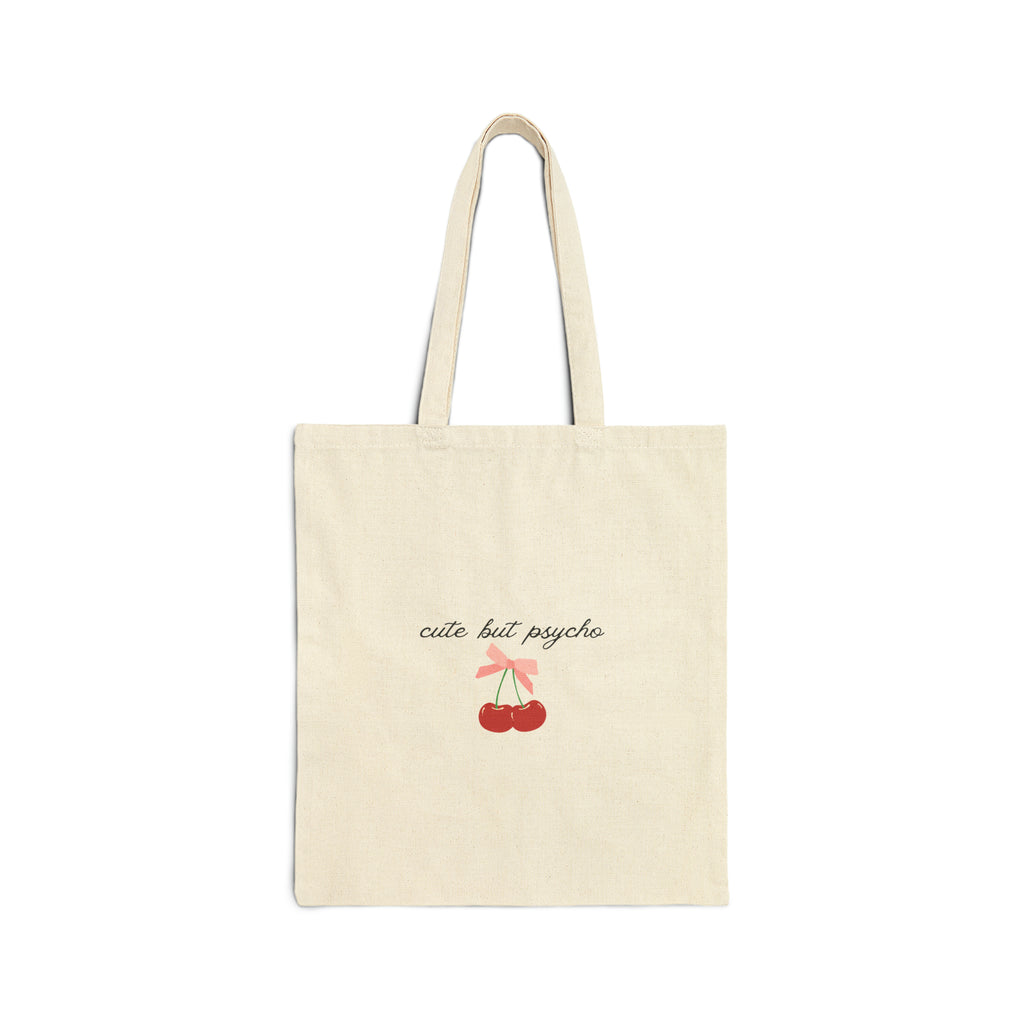 Cute But Psycho Cherry Coquette Tote Bag