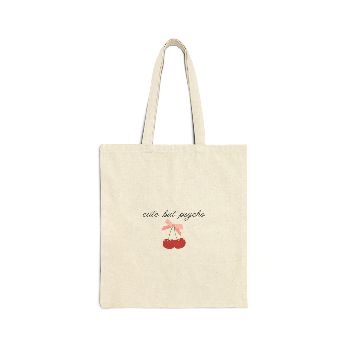 Cute But Psycho Cherry Coquette Tote Bag