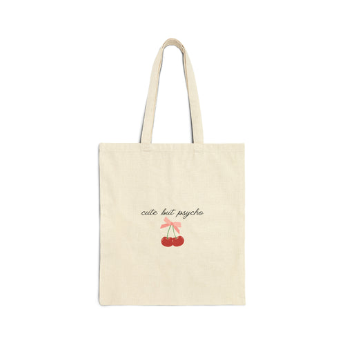 Cute But Psycho Cherry Coquette Tote Bag