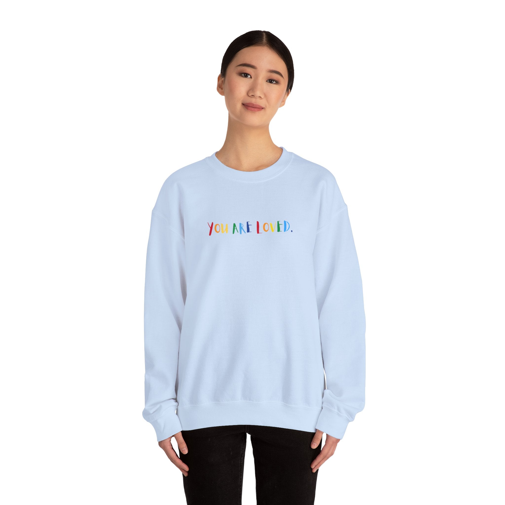 You Are Loved Baby Blue Crewneck Sweatshirt