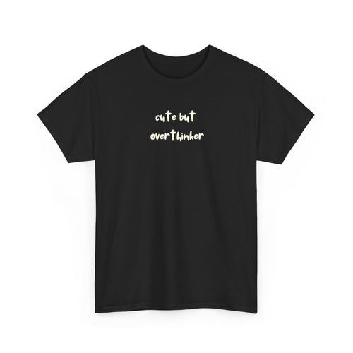 Cute But Overthinker Doodles Heavy Cotton Tee