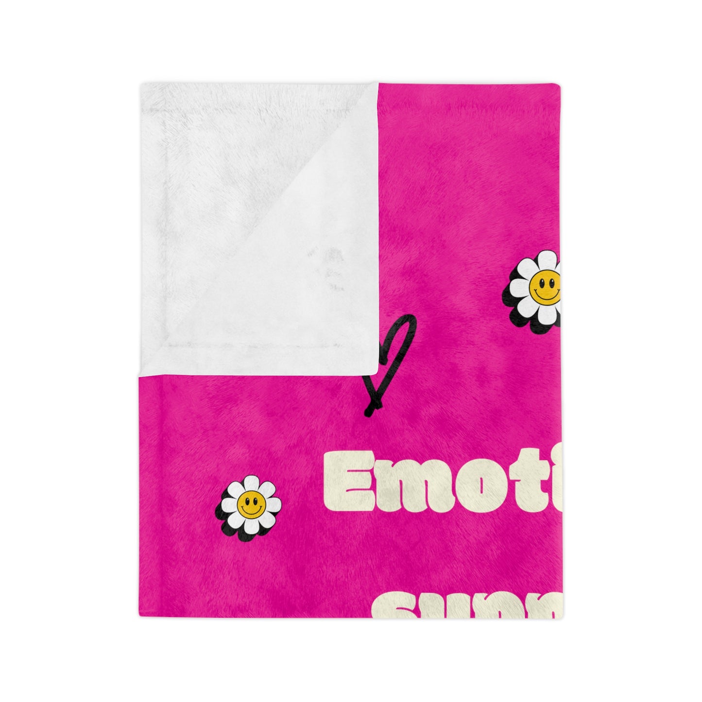 Emotional support Velveteen Minky Blanket Premium Quality