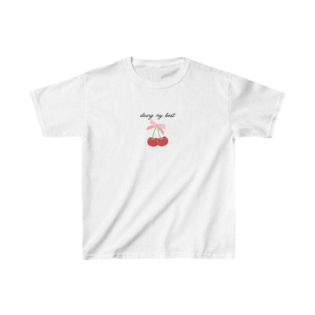 Doing My Best Y2K Baby Tee