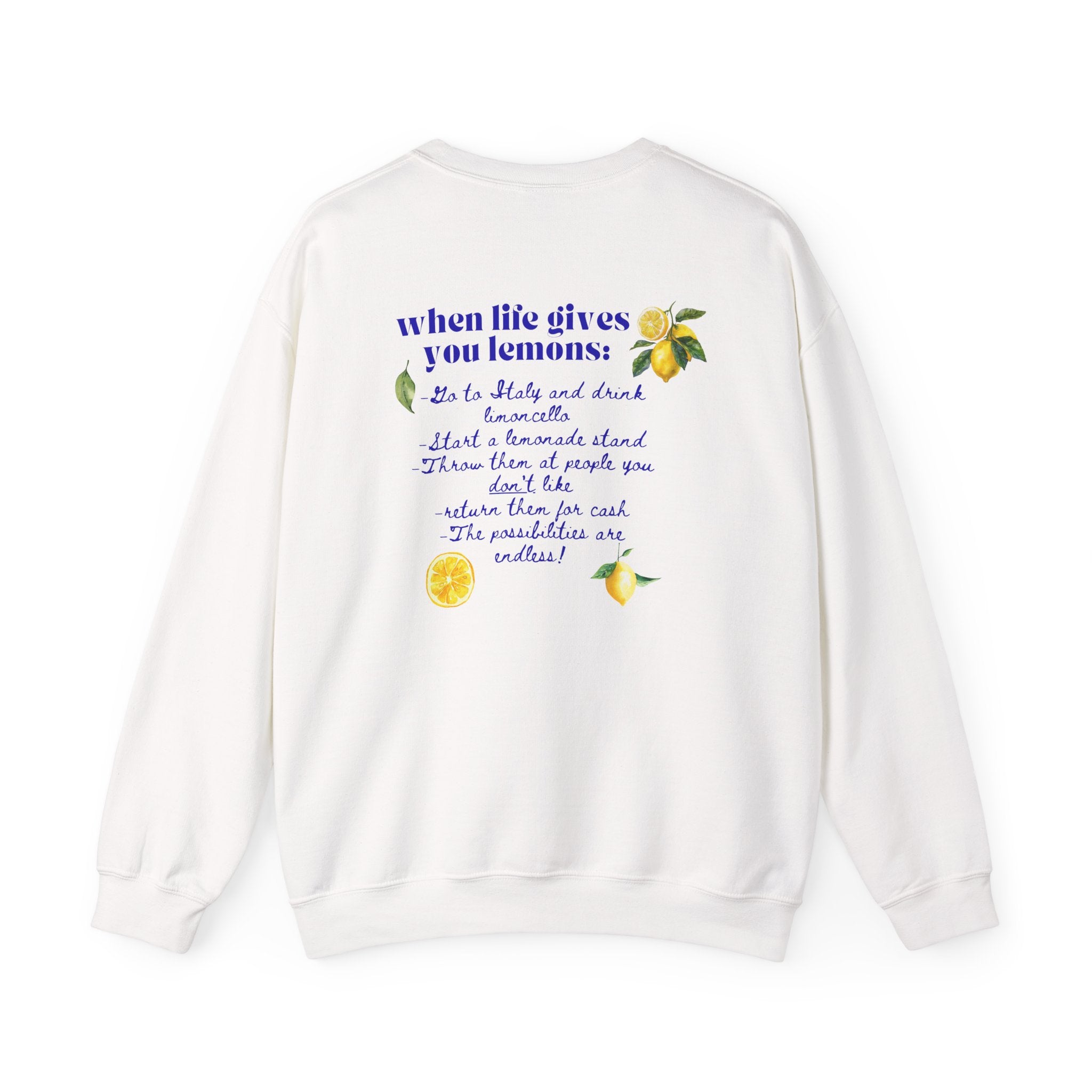 Not Your Average Lemons Crewneck Sweatshirt