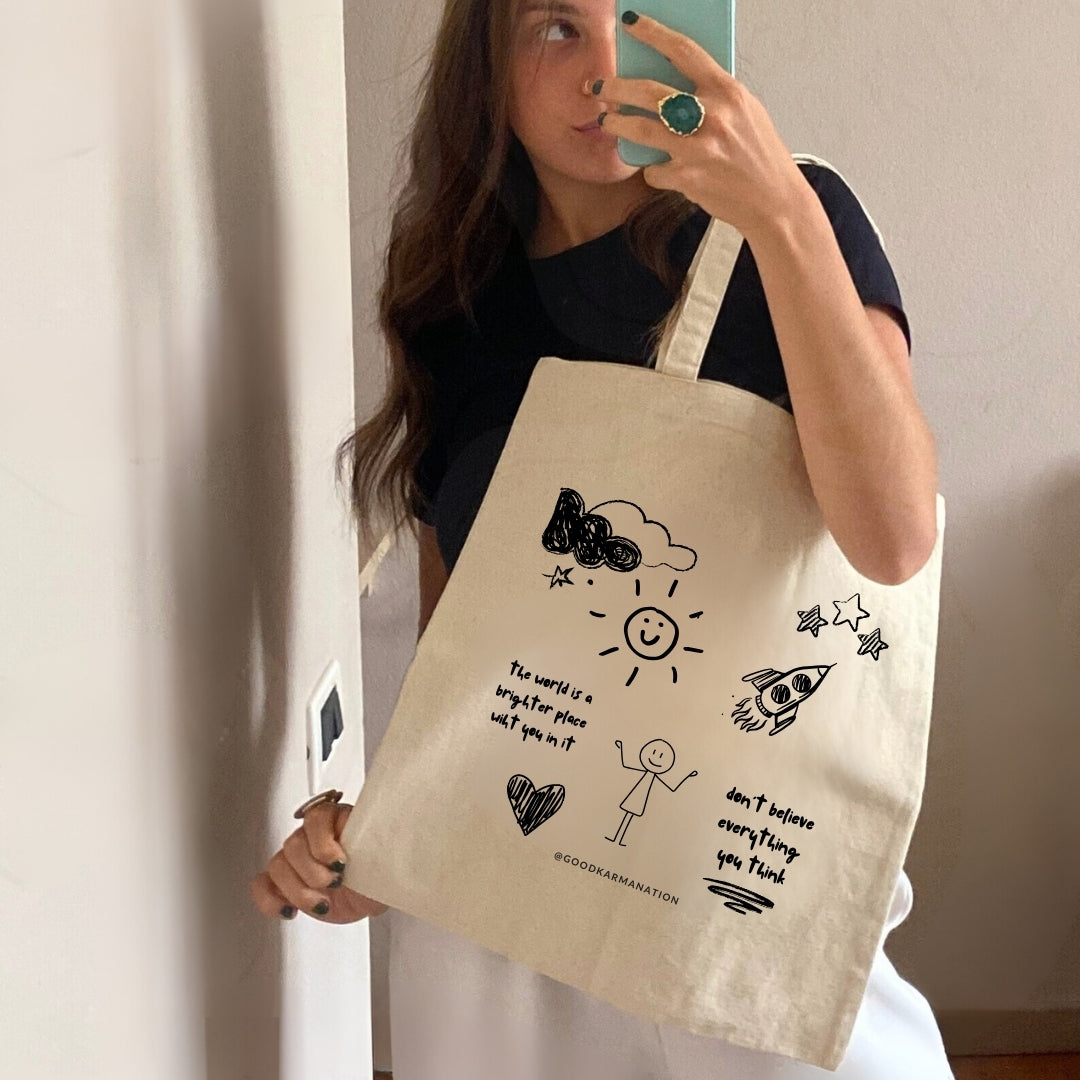 Happy Doodles Tote Bag