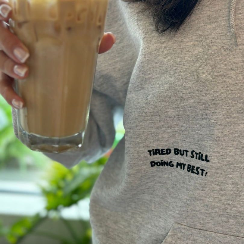 Tired Gal Coffee Hoodie