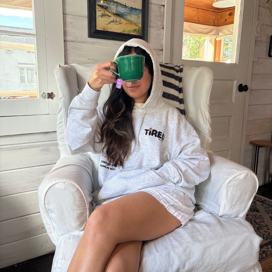 Tired Gal Coffee Hoodie