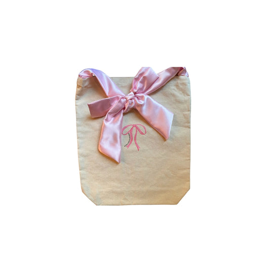 Pink Bow Tote Bag