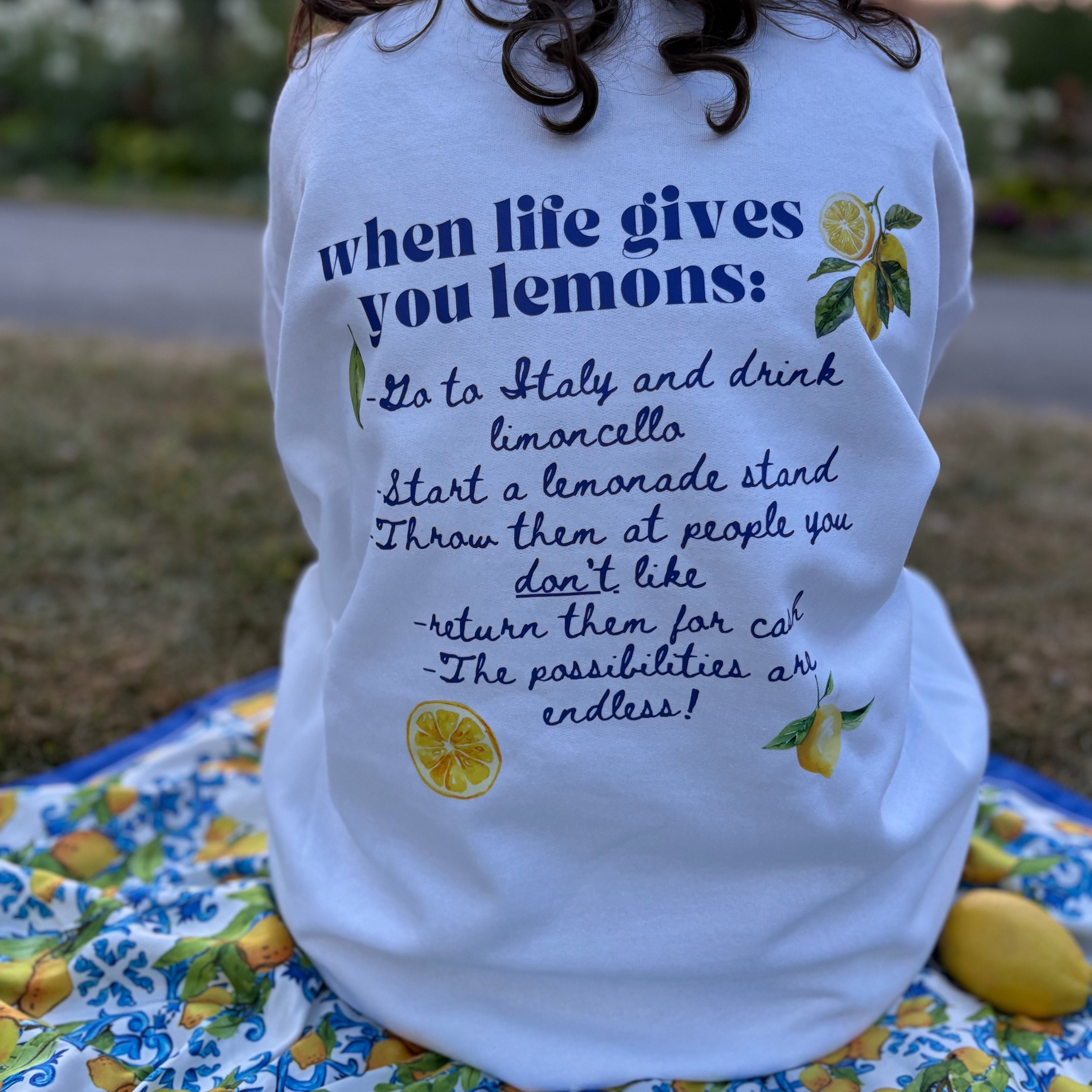 Not Your Average Lemons Crewneck Sweatshirt