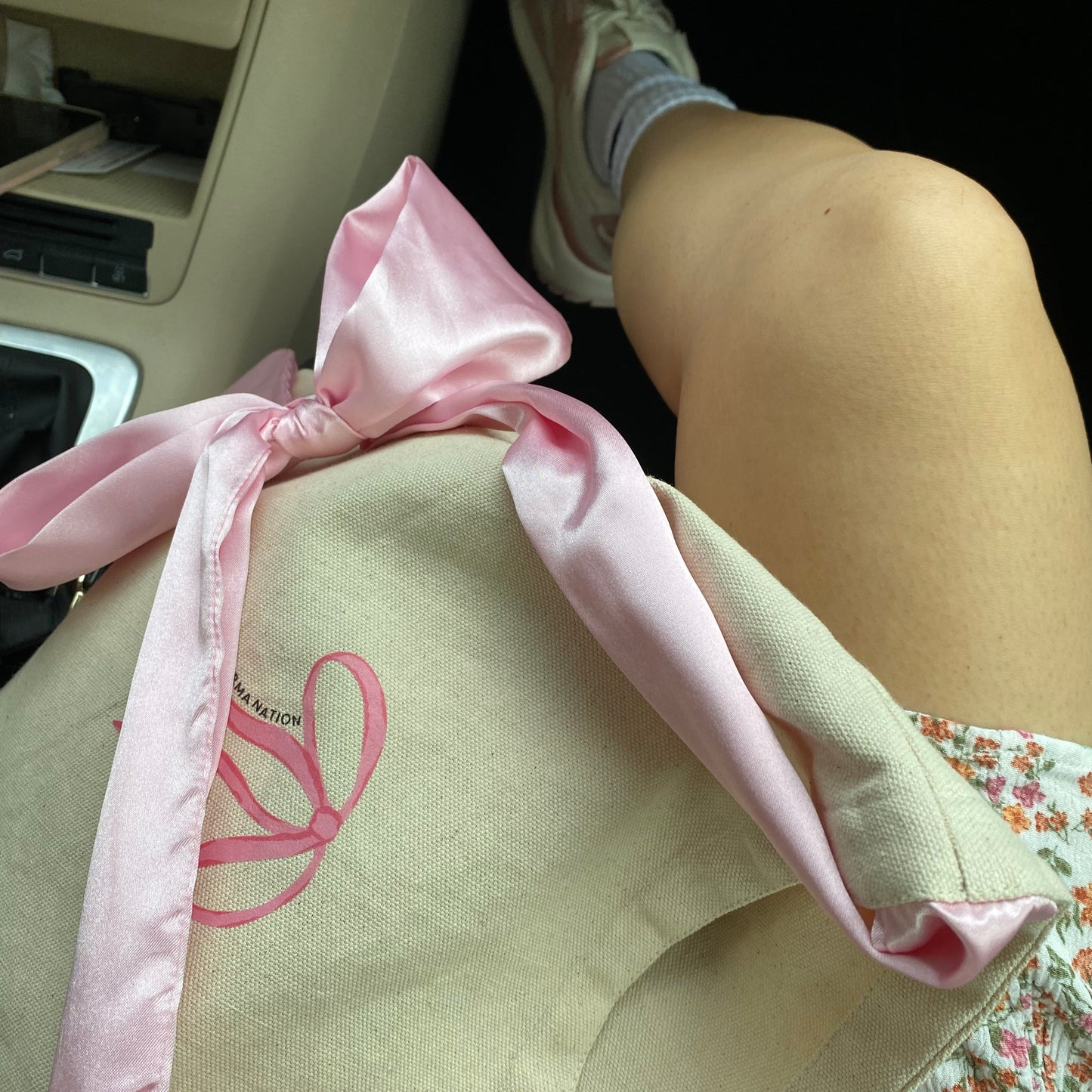 Pink Bow Tote Bag- PREORDER