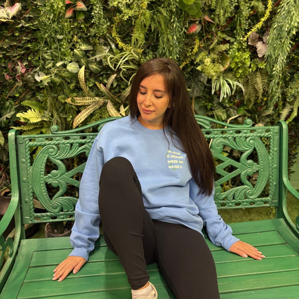 Doodles The Grass Is Greener Crewneck Sweatshirt