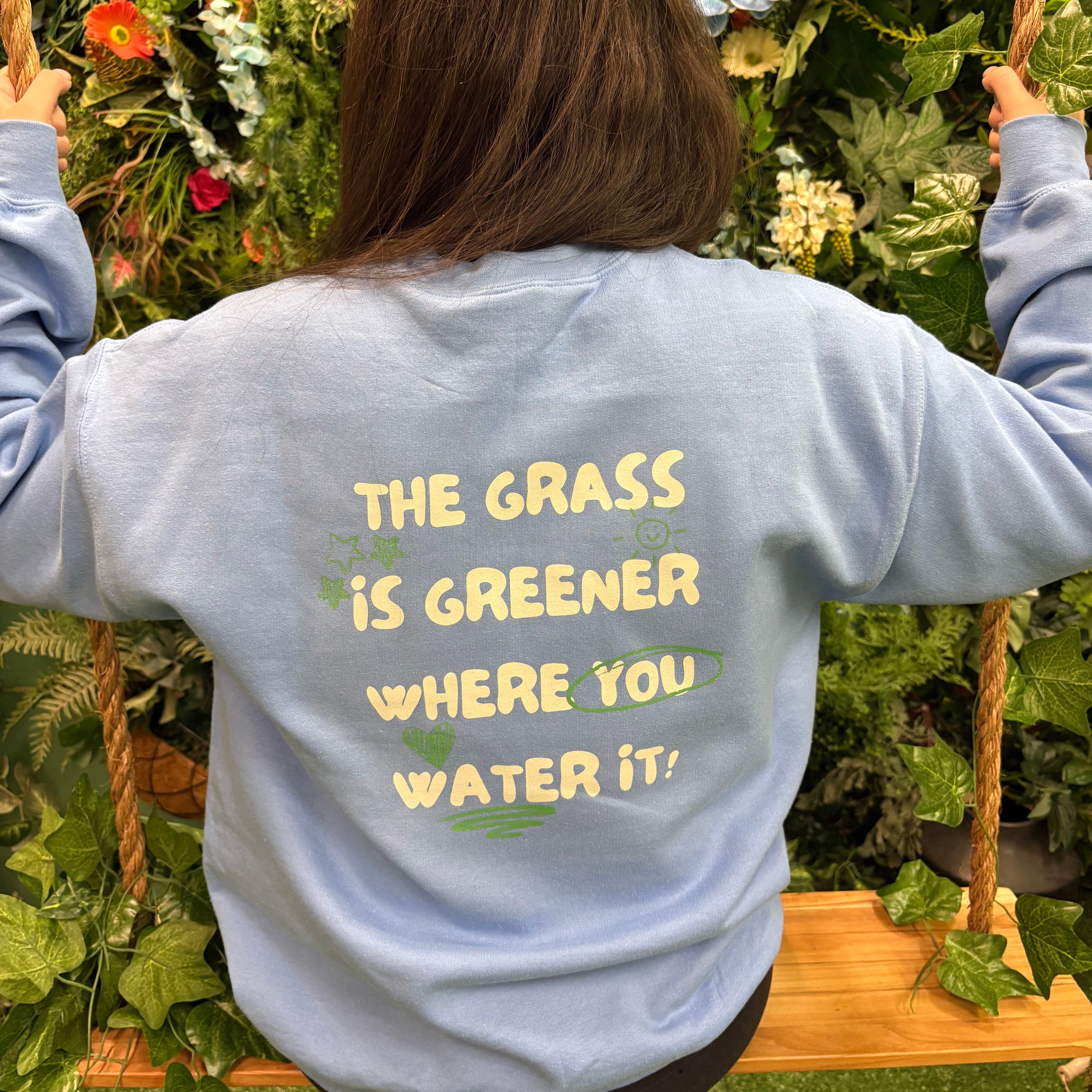 Doodles The Grass Is Greener Crewneck Sweatshirt
