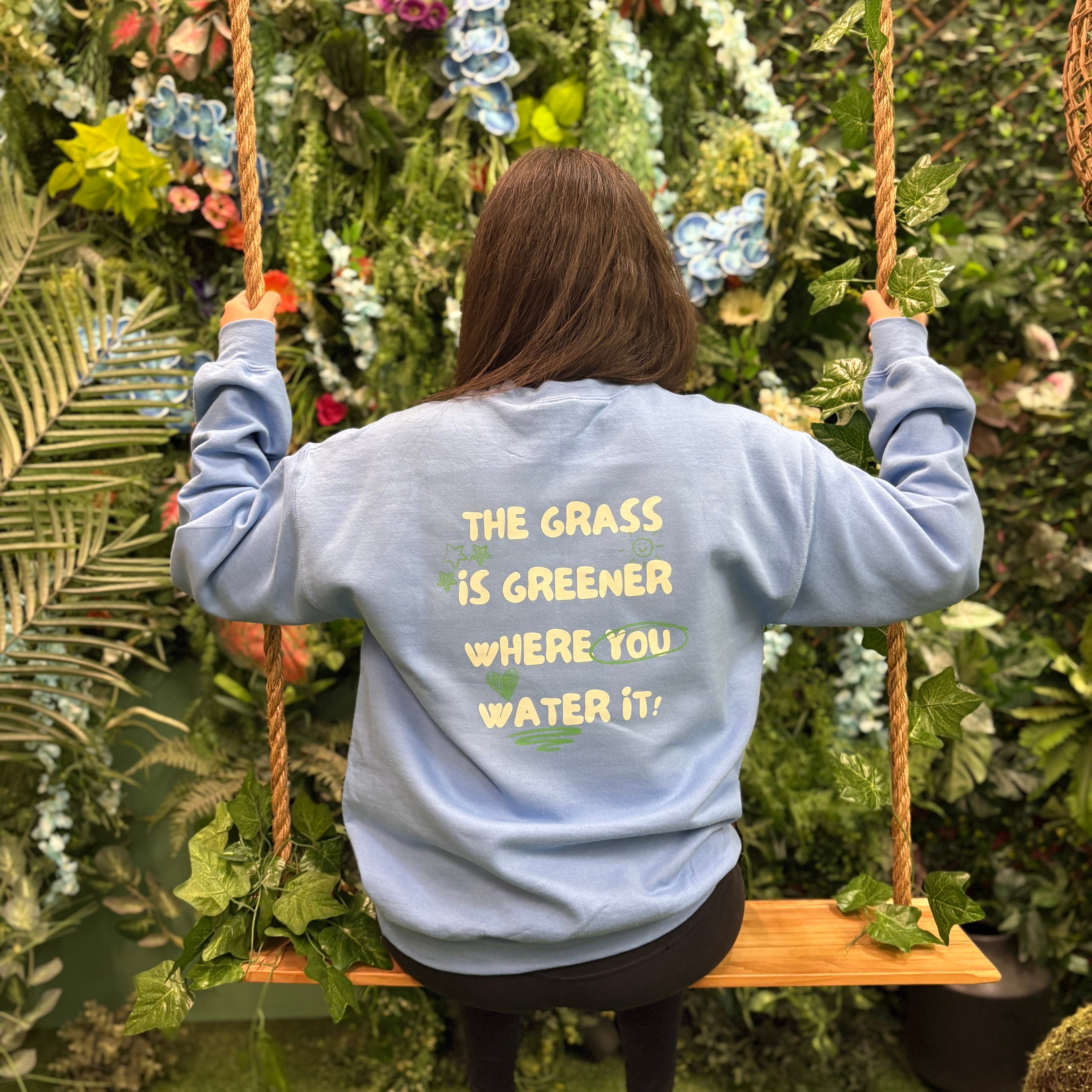 Doodles The Grass Is Greener Crewneck Sweatshirt